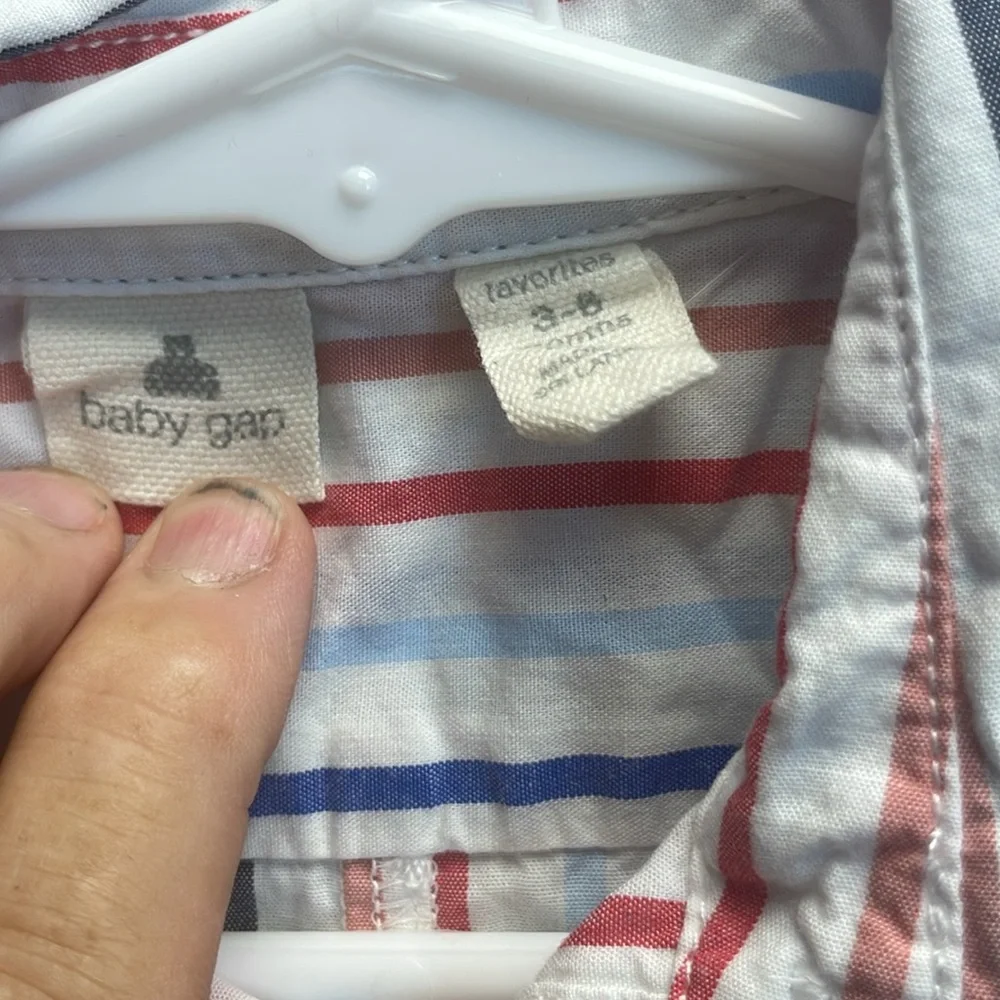 Baby‎ GAP Kids Multicolor Striped Button Down Shirt